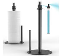 Wekuch Soporte para Toallas de Papel Pesado, dispensador de Aerosol/Botella de Bomba integrada (Negro)