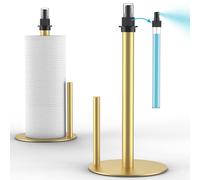 Wekuch Soporte para Toallas de Papel Pesado, dispensador de Aerosol/Botella de Bomba integrada (Oro)
