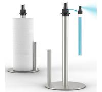 Wekuch Soporte para Toallas de Papel Pesado, dispensador de Aerosol/Botella de Bomba integrada (Plata)