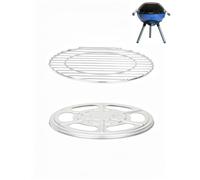 WELL GRILL Parrilla de acero inoxidable y reflector de calor para Campingaz Party Grill 400CV 400R piezas de repuesto BBQ protección contra el calor y parrillas redondas para Campingaz Camping