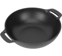 WELL GRILL Wok de hierro fundido para parrilla de gas, Weber Gourmet BBQ System y Weber 57 cm, parrilla de carbón vegetal, sartén wok para asar pollos jugosos