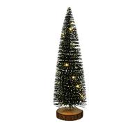 Well home abeto navideño con 20 luces led blancas cálidas y temporizador - 41x14x14cm 41 cm