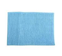 Well Home Alfombra de baño 'Oruga' en Microfibra, en Color Azul Claro, Dimensiones 40x60 cm