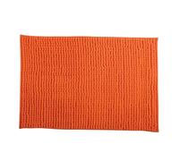 Well Home Alfombra de baño 'Oruga' en Microfibra, en Color Naranja, Dimensiones 50x80 cm