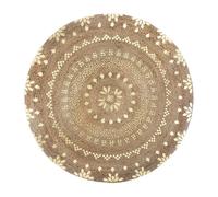 Well home - alfombra de oro brillante yute 10 cm