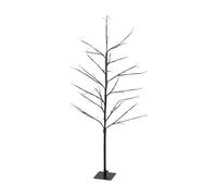 Well home árbol con 240 luces led blanco cálido de 120cm en color marron