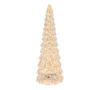 Well home árbol de navidad con decoración led ámbar y cable metálico h.38 cm 24 cm