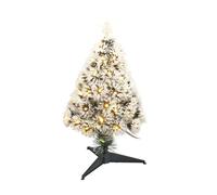 Well home árbol de navidad de fibra óptica con 60 luces led blanco cálido y 8 funciones de color h.60cm