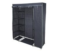 Well Home Armario de almacenaje camping con estantes color gris 141x45x167cm