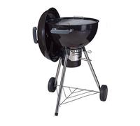 Well home barbacoa de carbón con tapa y ruedas ø54 cm - parrilla cromada de 45 cm y rejilla para carbón - para jardín con patas de acero inoxidable