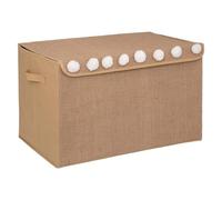 WELL HOME - Baúl infantil en yute con pompones