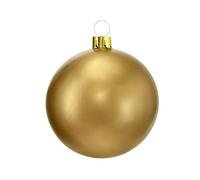 Well Home Bola de Navidad Inflable Dorada de Ø4,5cm con Ventosa y Accesorios