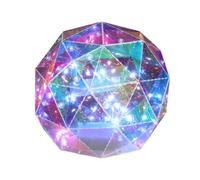 Well Home Bola Luminosa con 20 Luces LED Frías con colores Arco iris 15x15x15cm W h15844 15 x 15 x 15