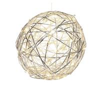 Well Home Bola Navideña Luminosa con 40 Luces LED en Blanco cálido Ø25cm