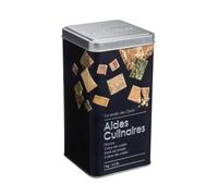 Well home bote para cubos de caldo de metal en relieve black edition 10 cm
