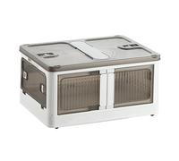 Well Home Caja de almacenamiento plegable multifuncional en color Blanco de 85L