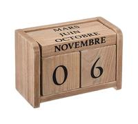 Well home - calendario de madera colonial 7,5x5x11cm