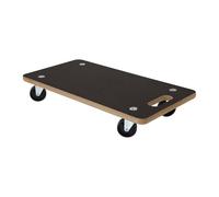 Well Home Carro de Transporte de Formato Rectangular con Placa Antideslizante en MDF 58x29x9,5cm