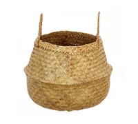 Well home - cesta plegable de caña natural de 43,5x29 cm 29 cm
