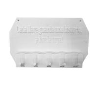 Well home - colgador de llaves de pared "cada llave guarda una historia ¡abre la tuya!" color blanco