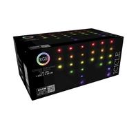 Well home conjunto de cortina con 172 luces led rgb con 40 cuerdas 10 cm