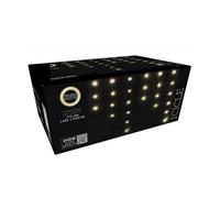 Well home conjunto de luces de cortina con 172 luces led blanco cálido con control remoto 40 cuerdas 8 cm