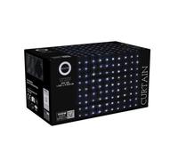 Well home conjunto de luces de cortina con 400 luces led blanco con control remoto de 20 cuerdas