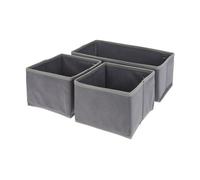 Well home conjunto de organizador de 3 piezas en gris oscuro