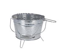 Well Home Cubo barbacoa acabado en Zinc sobre 3 pies Plegables con asa