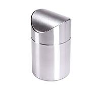 Well home cubo de basura con capacidad de 1,5 litros de acero inoxidable con tapa 12 x 17 cm. 17 cm