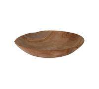 Well Home Cuenco redondo de madera de teca 40x9cm