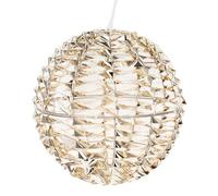 Well Home Decoración en Forma de Bola Luminosa Color Oro Brillante con 300 Luces Micro LED Ø30cm