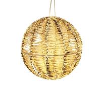 Well Home Decoración en Forma de Bola Luminosa Color Oro Brillante con 960 Luces Micro LED Ø50cm