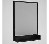Well Home Espejo Madera Decorativo con Marco Negro