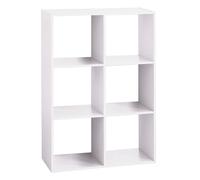WELL HOME - Estante de madera con 6 compartimentos color H.100,5cm