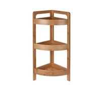Well home estantería de baño con 3 estantes en bambú h.61cm
