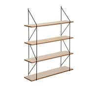 Well home - estantería de pared de metal mdf 60 cm