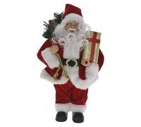 Well Home Figura de Papá Noel de Pie con Regalo 20x10x30cm