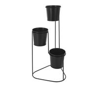 Well home - florero metálica con 3 macetas con marco