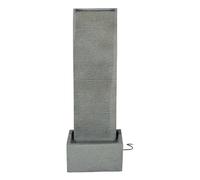 Well Home Fuente para jardín de 34x22x100cm de Columna Gris con diseño Moderno