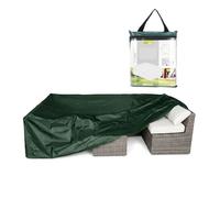 Well home funda para loungeset 300x200x80cm color verde oscuro, 100gsm, con cremallera