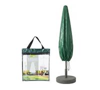 Well home funda para parasol, largo 175cm color verde oscuro, 100gsm, con cremallera