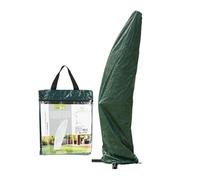 Well home funda para parasol, largo 220cm en color verde oscuro, 100gsm, con cremallera