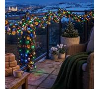 Well Home Guirnalda Clúster de 500 Luces LED Multicolor Con cable de 10 metros y Temporizador