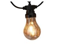 Well home guirnalda con 20 luces led en blanco cálido y cable conductor
