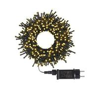 Well home guirnaldas con 480 luces led en blanco cálido - cable 3m