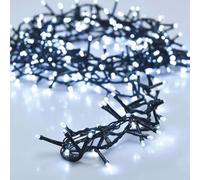 Well home guirnaldas con 480 luces led en blanco frío - cable 3m 18 cm