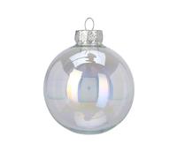 Well Home Juego de 16 Bolas de Navidad Color Iridiscente Ø6cm - Brillantes y Mate