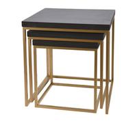 Well home juego de 3 bancos en madera y metal