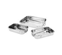 Well Home Juego de 3 Bandejas para Hornear en Acero Inoxidable con Asas